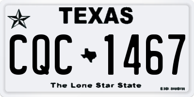 TX license plate CQC1467