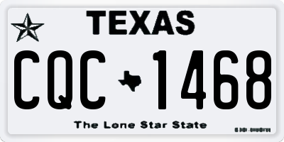 TX license plate CQC1468