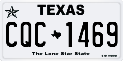 TX license plate CQC1469