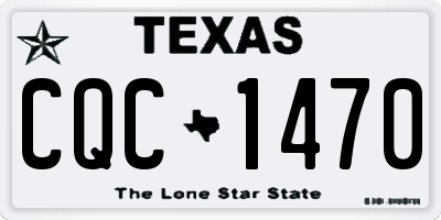 TX license plate CQC1470