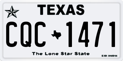 TX license plate CQC1471