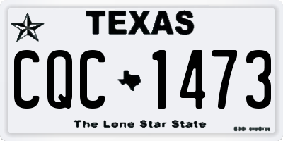 TX license plate CQC1473