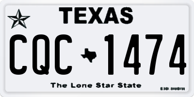 TX license plate CQC1474