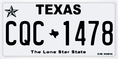 TX license plate CQC1478