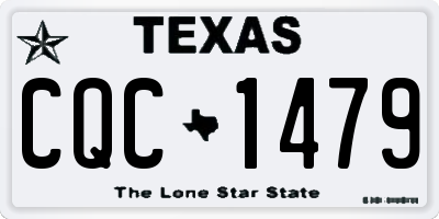 TX license plate CQC1479