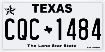 TX license plate CQC1484