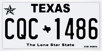 TX license plate CQC1486