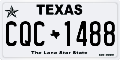 TX license plate CQC1488