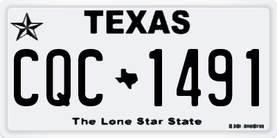 TX license plate CQC1491