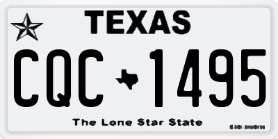 TX license plate CQC1495