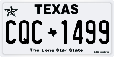 TX license plate CQC1499