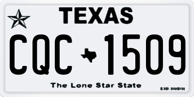 TX license plate CQC1509