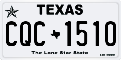 TX license plate CQC1510