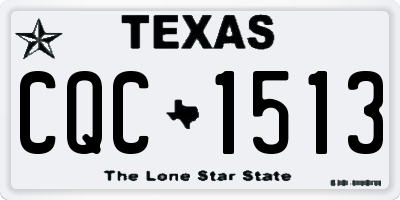 TX license plate CQC1513