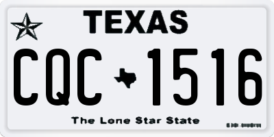 TX license plate CQC1516