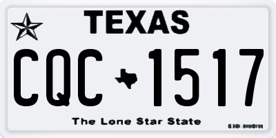 TX license plate CQC1517