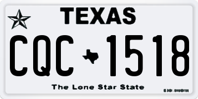 TX license plate CQC1518