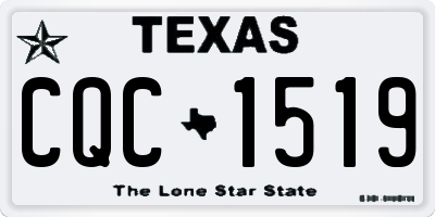 TX license plate CQC1519