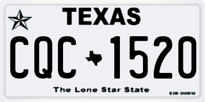 TX license plate CQC1520