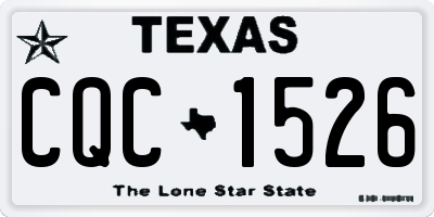 TX license plate CQC1526