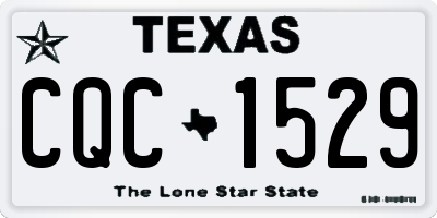 TX license plate CQC1529
