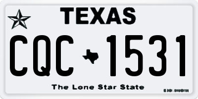 TX license plate CQC1531