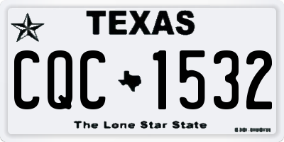 TX license plate CQC1532