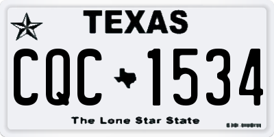 TX license plate CQC1534