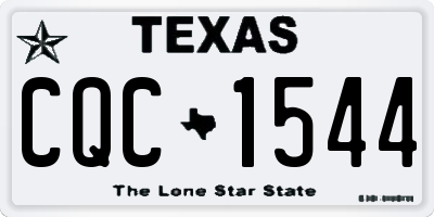 TX license plate CQC1544
