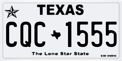 TX license plate CQC1555