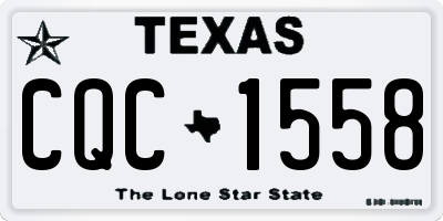 TX license plate CQC1558