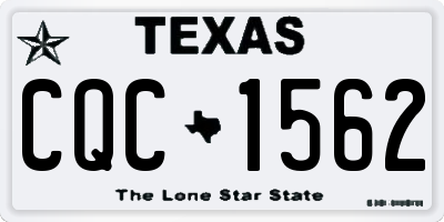 TX license plate CQC1562