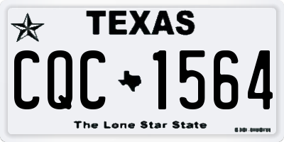 TX license plate CQC1564