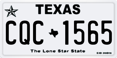 TX license plate CQC1565
