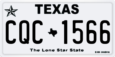 TX license plate CQC1566