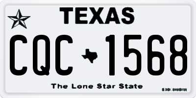 TX license plate CQC1568