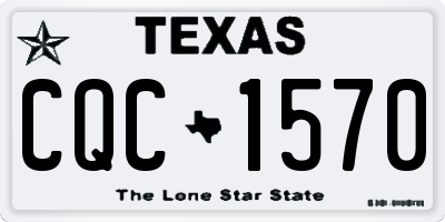 TX license plate CQC1570