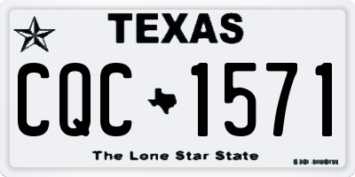 TX license plate CQC1571