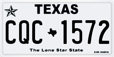 TX license plate CQC1572