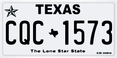 TX license plate CQC1573