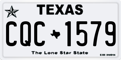 TX license plate CQC1579