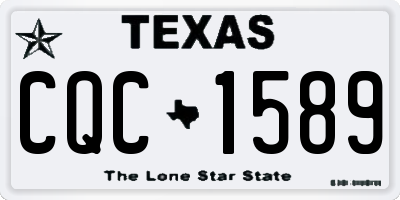 TX license plate CQC1589
