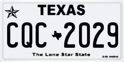 TX license plate CQC2029