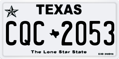 TX license plate CQC2053