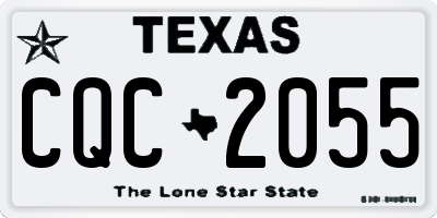 TX license plate CQC2055