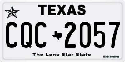TX license plate CQC2057
