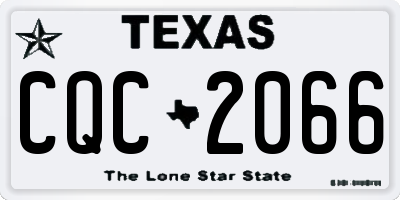 TX license plate CQC2066