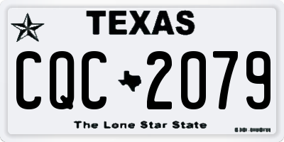 TX license plate CQC2079