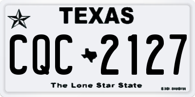 TX license plate CQC2127