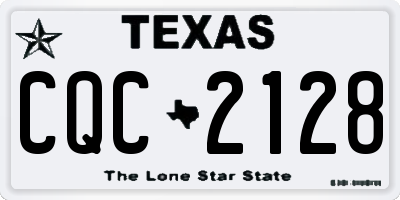 TX license plate CQC2128